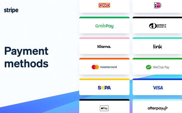 stripe métodos de pago